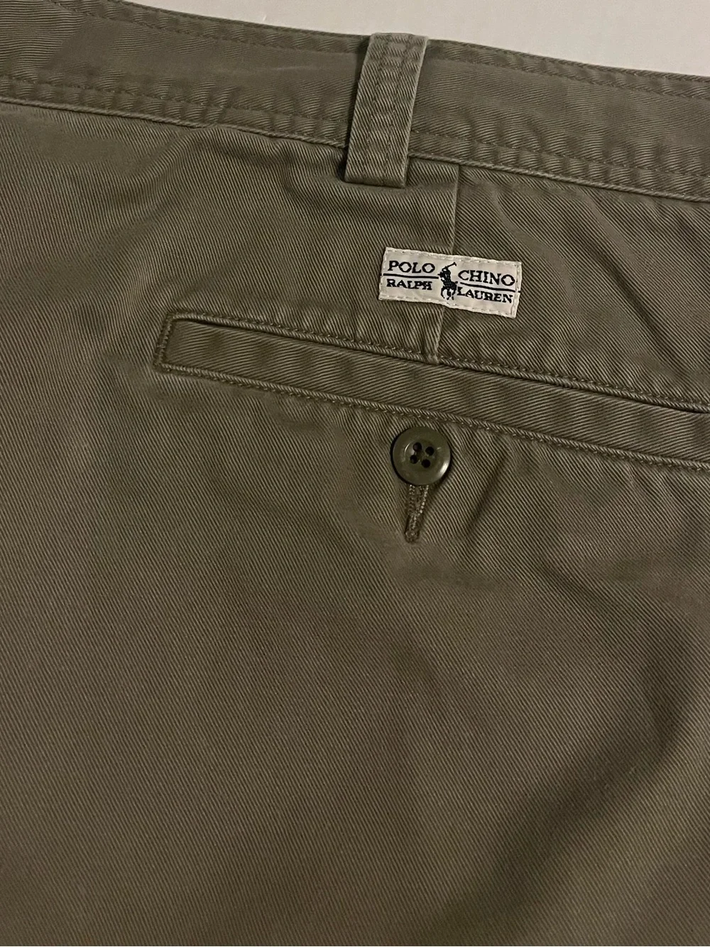 VTG Polo Ralph Lauren Chino Khaki Cargo Utility Shorts Sz 42 Pockets Preppy Y2K